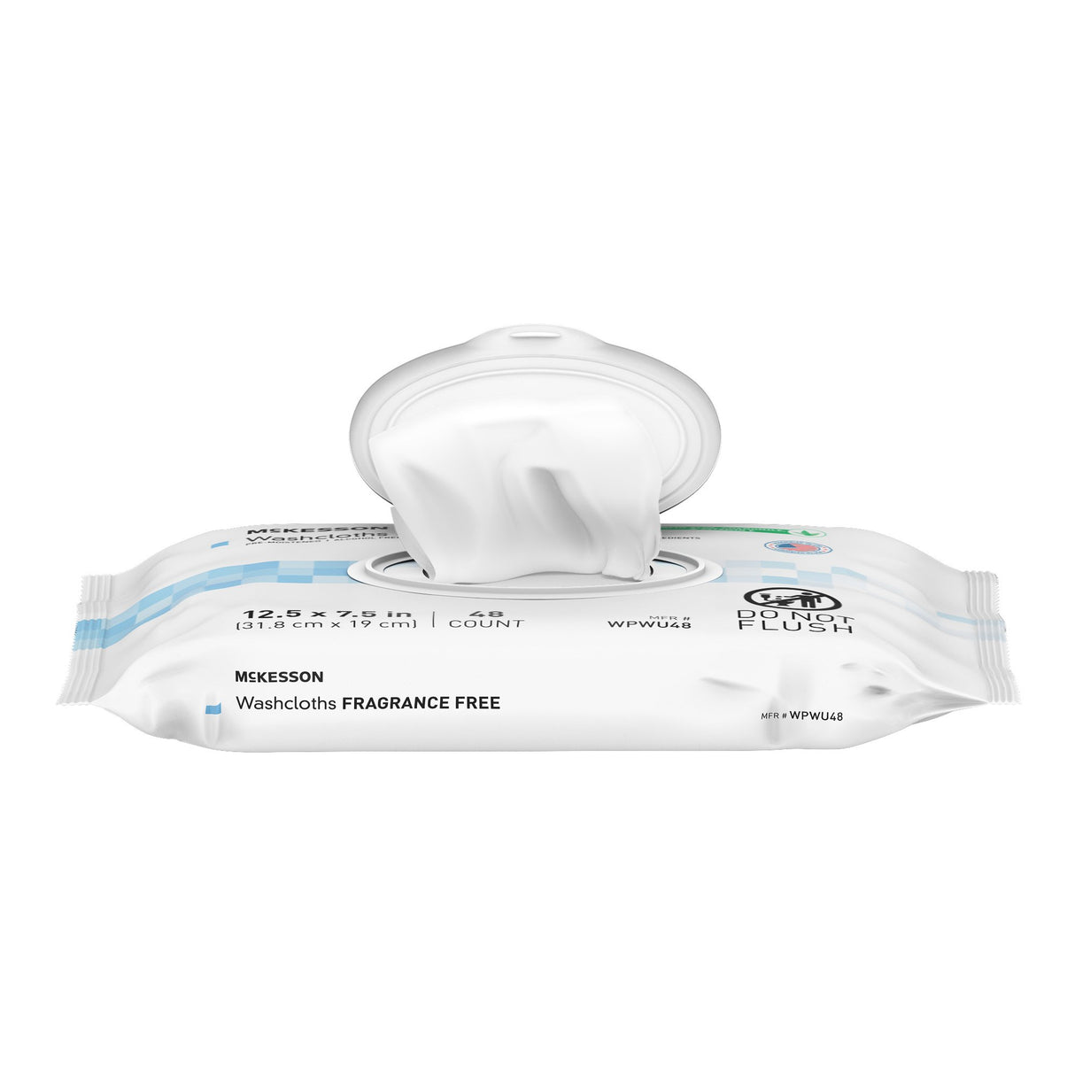 Personal Cleansing Wipe McKesson Soft Pack Unscented 48 Count - BeHope