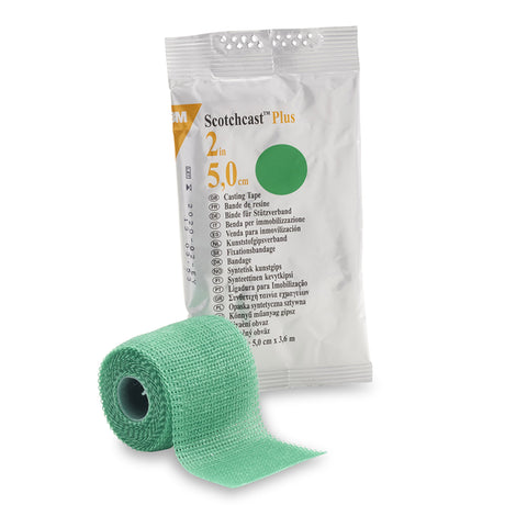 Cast Tape 3M™ Scotchcast™ Plus 2 Inch X 12 Foot Fiberglass / Resin Green - BeHope