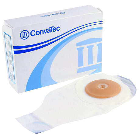 Colostomy Pouch ActiveLife One-Piece System 12 Inch Length Flat, Pre-Cut 1 Inch Stoma Drainable - BeHope