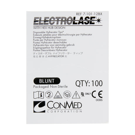 Blade Electrode Electrolase® Stainless Steel NonSterile Blunt Blade Tip Disposable - BeHope