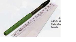 Skin Marker with Ruler and Labels Devon™ Gentian Violet / Gentian Violet Ink Sterile Full Size Dual Tip, Regular / Fine - BeHope