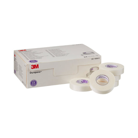Medical Tape 3M™ Durapore™ White 1/2 Inch X 10 Yard Silk-Like Cloth NonSterile - BeHope