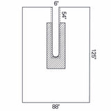 Surgical Drape Large Ortho U-Drape 88 W X 125 L Inch Sterile - BeHope