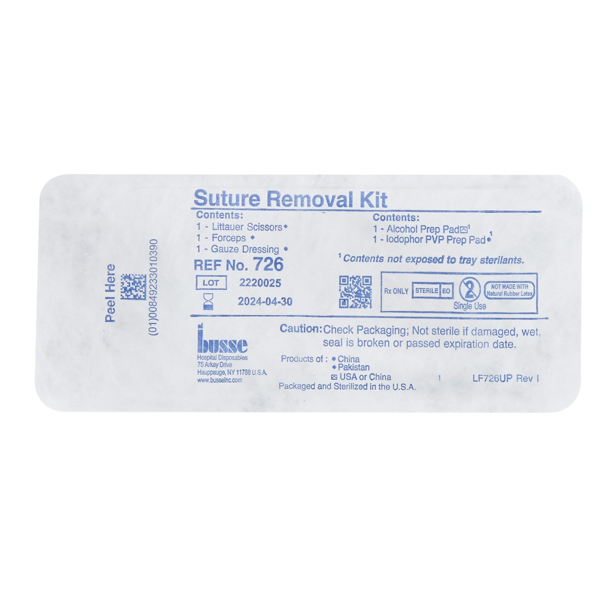 Suture Removal Kit Busse Hospital Disposables - BeHope