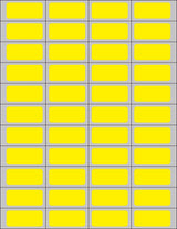 Blank Label Timemed Printer Label Yellow Laser Piggyback 3/4 X 1-3/4 Inch - BeHope