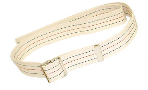 Ceinture de marche avec boucle en métal 2x53 rayée