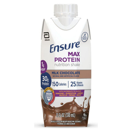 Oral Supplement Ensure® Max Protein Nutrition Shake Milk Chocolate Flavor Liquid 11 oz. Reclosable Carton - BeHope