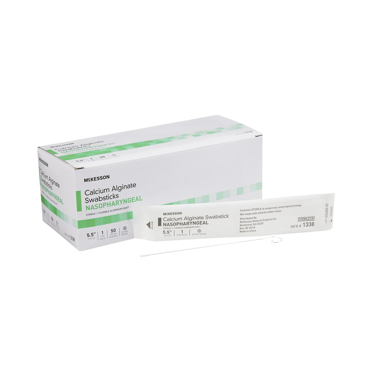 McKesson Nasopharyngeal Collection Swab 5-1/2 Inch Length Sterile - BeHope