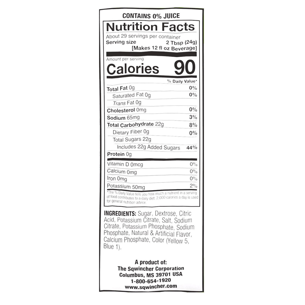 Oral Electrolyte Solution Sqwincher Powder Pack Lemon-Lime Flavor 23.83 oz. Electrolyte