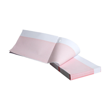 Recording Chart Paper Z-fold Red Grid - Behope