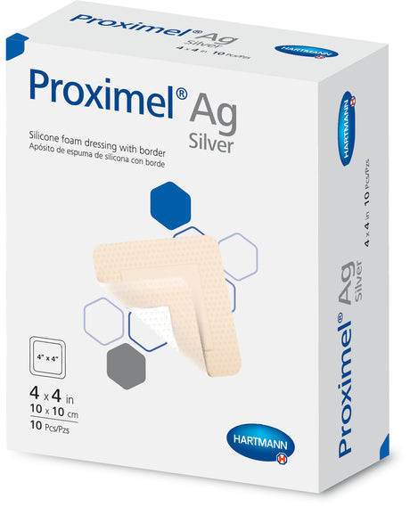 Silver Foam Dressing Proximelâ® Ag 6-4/5 X 7 Inch Sacral Sterile - Behope