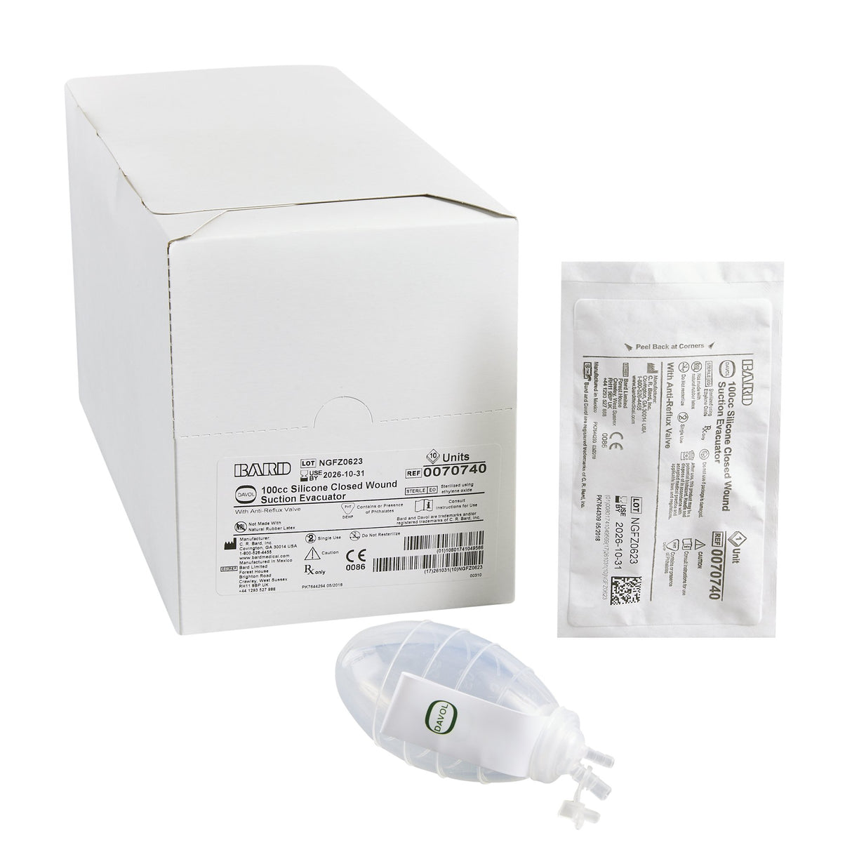 Bulb Evacuator Drainage Reliavac® 100 mL - BeHope