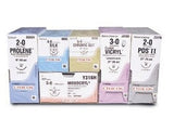 Absorbable Suture with Needle Vicryl™ Polyglactin 910 CS140-6 3/8 Circle Opthalmic Spatula Needle Size 9-0 Braided - BeHope