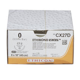 Nonabsorbable Suture with Needle Ethibond Polyester CT-2 1/2 Circle Taper Point Needle Size 0 Braided - BeHope