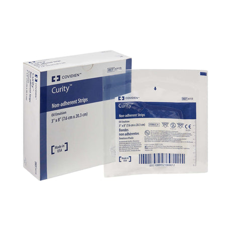 Oil Emulsion Impregnated Dressing Curityâ„¢ Rectangle 3 X 8 Inch Sterile - BeHope