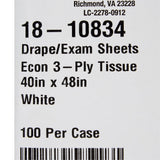 General Purpose Drape McKesson Physical Exam Drape 40 W X 48 L Inch NonSterile - BeHope