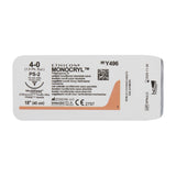 Absorbable Suture with Needle Monocryl™ Poliglecaprone PS-2 3/8 Circle Precision Reverse Cutting Needle Size 4-0 Monofilament - BeHope