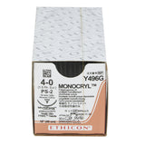 Absorbable Suture with Needle Monocryl™ Poliglecaprone PS-2 3/8 Circle Precision Reverse Cutting Needle Size 4-0 Monofilament - BeHope