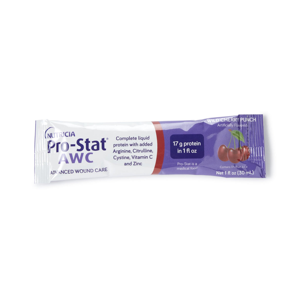 Oral Supplement Pro-Stat® AWC Wild Cherry Punch Flavor Liquid 1 oz. Individual Packet - BeHope
