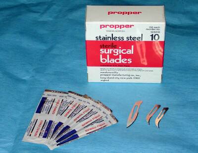 Surgical Blade Propper Stainless Steel Sterile - BeHope