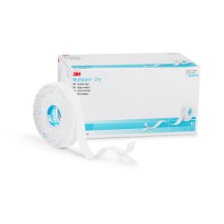 Water Resistant Dressing Retention Tape with Liner 3M™ Multipore™ Dry White 1/2 Inch X 5-1/2 Yard Pique NonSterile - BeHope