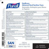 Hand Sanitizer Purell® Healthcare Advanced 1,200 mL Ethyl Alcohol Foaming Dispenser Refill Bottle - BeHope