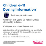 Children's Allergy Relief Children’s BENADRYL® Allergy Plus Congestion 12.5 mg - 5 mg Strength Liquid 4 oz. - BeHope