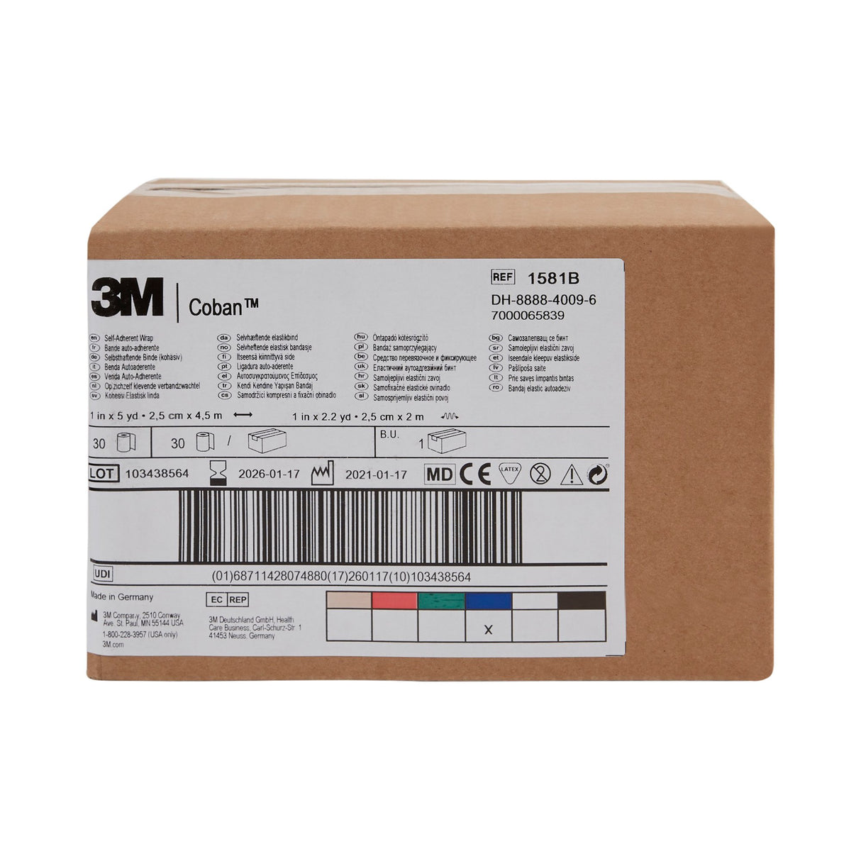 Cohesive Bandage 3m™ Coban™ Self-adherent Closure Nonsterile Standard Compression - BeHope