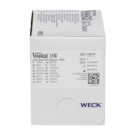 Wound Stapler Weck® Visistat® Squeeze Handle Stainless Steel Staples Wide Staple 35 Staples - BeHope