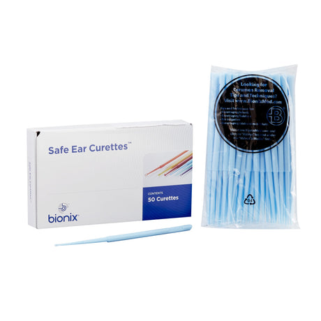 Ear Curette InfantScoop® 6 Inch Length Round Handle 2 mm Tip Straight Oval Cup Tip - BeHope