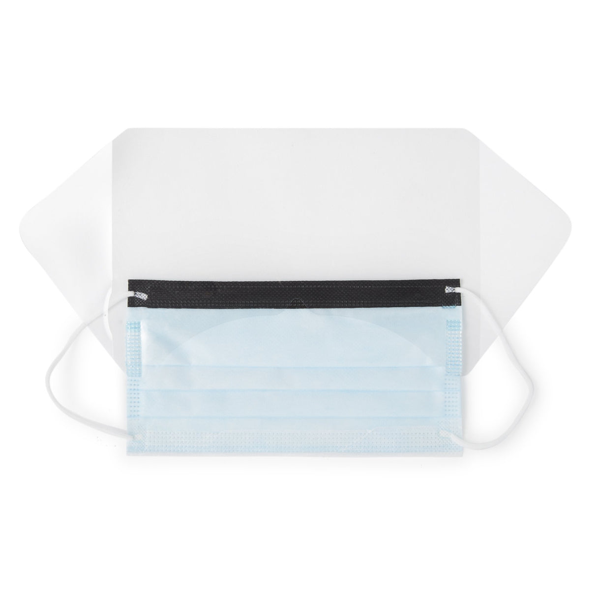 Procedure Mask with Eye Shield McKesson Anti-fog ASTM Level 3 Earloops One Size Fits Most - BeHope