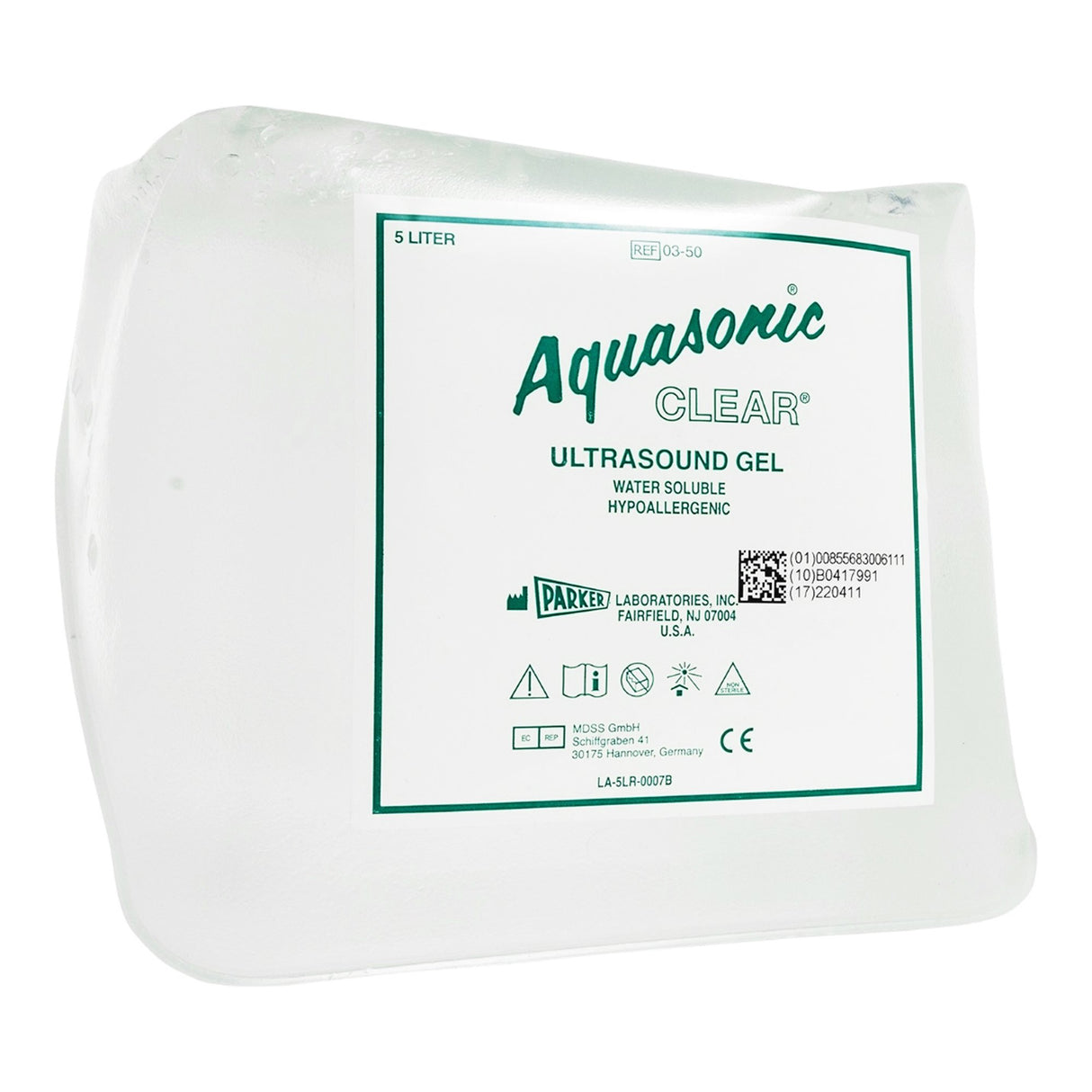Ultrasound Gel Aquasonic Clear® High Viscosity 5 Liter Jug NonSterile - BeHope