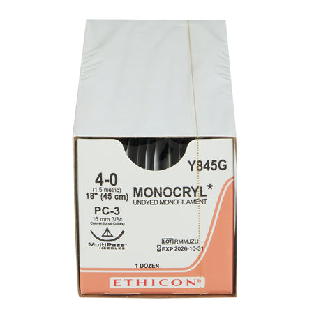 Absorbable Monofilament Suture with Needle Monocryl™ Poliglecaprone Conventional Cutting - BeHope