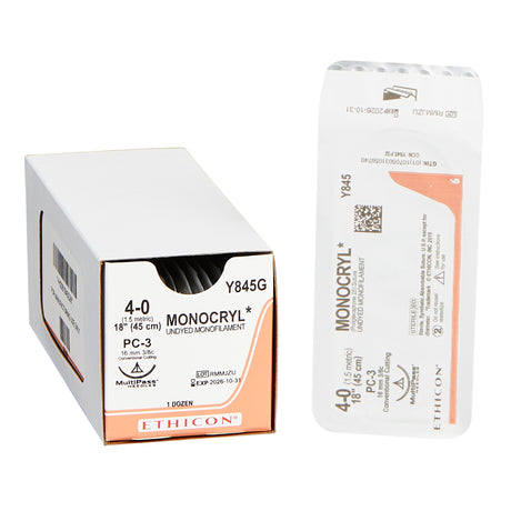Absorbable Monofilament Suture with Needle Monocryl™ Poliglecaprone Conventional Cutting - BeHope