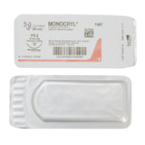 Absorbable Suture with Needle Monocryl™ Poliglecaprone PS-2 3/8 Circle Precision Reverse Cutting Needle Size 3-0 Monofilament - BeHope