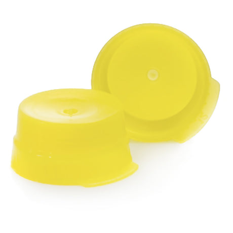 McKesson Tube Closure Polyethylene Snap Cap Yellow 16 mm For Use with 16 mm Blood Drawing Tubes, Glass Test Tubes, Plastic Culture Tubes NonSterile - BeHope