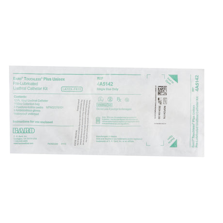 Intermittent Catheter Tray Touchless® Plus Closed System / Unisex 12 Fr. Without Balloon Vinyl - BeHope