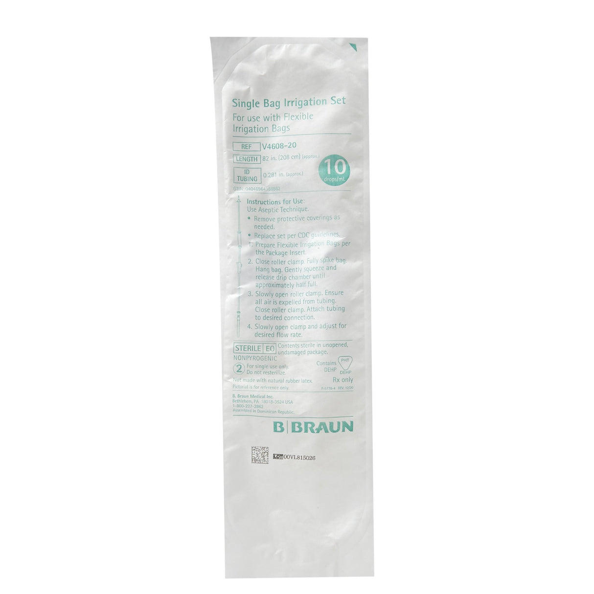 Urology Irrigation Set 0.188 Inch ID 82 Inch 1 Lead - BeHope