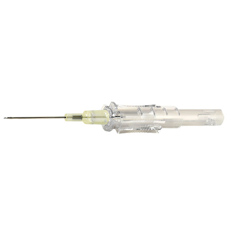 Peripheral IV Catheter Protectiv® Plus 24 Gauge 3/4 Inch Polyurethane Straight Hub Non Blood Control Sliding Safety - BeHope
