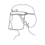 Face Shield Halyard One Size Fits Most 3/4 Length Anti-fog Disposable NonSterile - BeHope