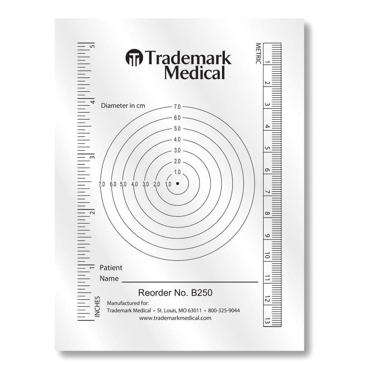 Measuring Guide 3-3/4 X 5-1/2 Inch Plastic - BeHope