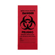 Biohazard Waste Bag Biohazard Symbol / Danger / Infectious Waste 30 to 32 gal. Red 30-1/2 X 43 Inch - BeHope