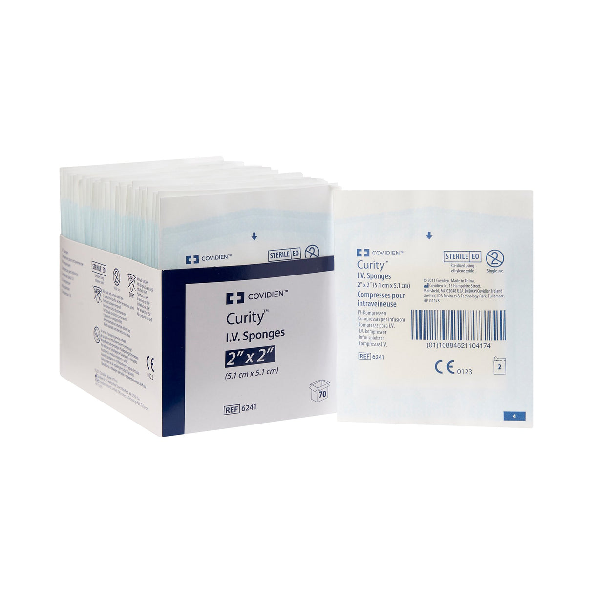 I.V. Sponge Curity™ 2 X 2 Inch 6-Ply Sterile 2 per Pack - BeHope