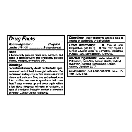 Skin Protectant Lantiseptic Dry Skin Therapy 14 oz. Jar Lanolin Scent Cream