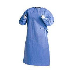 Fabric-Reinforced Surgical Gown with Towel Astound® X-Large Blue Sterile AAMI Level 3 Disposable - BeHope