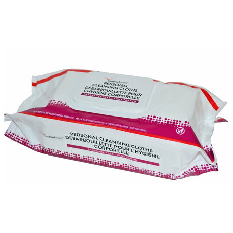 Personal Cleansing Wipe Cardinal Health Soft Pack Unscented 64 Count