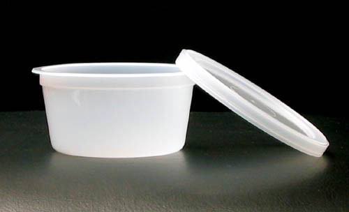 Contenants de mastic thérapeutique - Paquet de 25 avec couvercles pour 2 oz, 3 oz et 4 oz