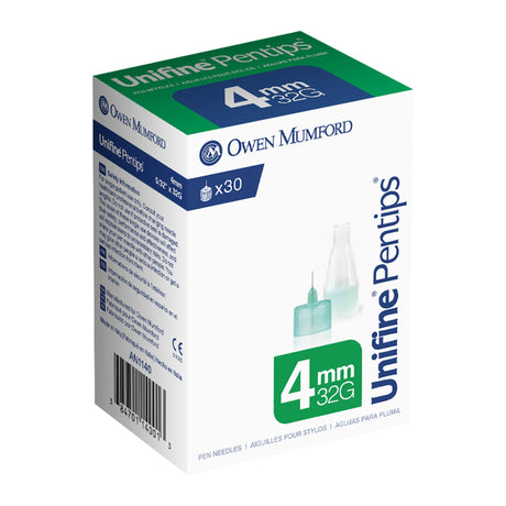 Standard Insulin Pen Needle Unifine® Pentips® 32 Gauge 4 mm Length NonSafety - BeHope