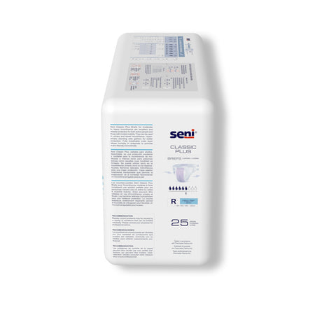 Unisex Adult Incontinence Brief Seni Classic Plus Regular Disposable Moderate Absorbency