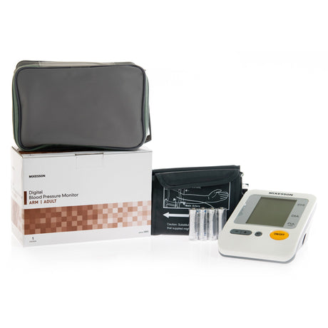 Home Automatic Digital Blood Pressure Monitor McKesson Brand Adult Cuff Nylon Cuff 22 - 36 cm Desk Model - BeHope